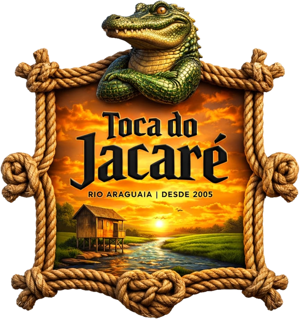 Logo oficial da Toca do Jacaré — Rio Araguaia, desde 2005