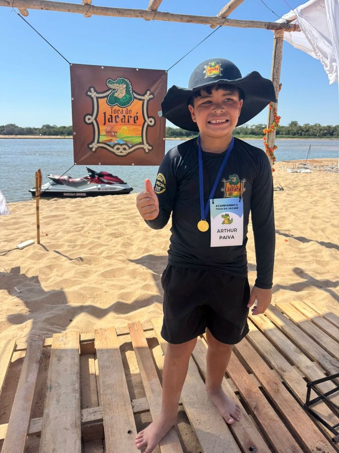Medalha conquistada na gincana — Gincana na Toca do Jacaré
